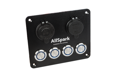 Allspark 4 Way Push Button Switch Panel