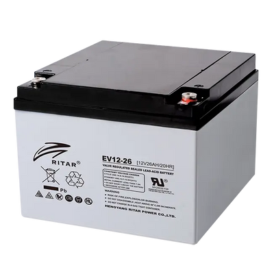 Ritar EV12-26 12V 26Ah AGM Deep Cycle Battery – EV Series