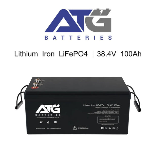 ATG 36V 100Ah LiFePO4 Battery | 5 Year Warranty | IP67 | Marine Ready