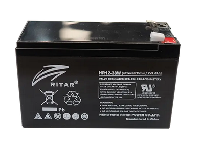 Ritar HR12-38W 12V 38W/Cell High-Rate AGM Battery – HR Series (UPS Backup)