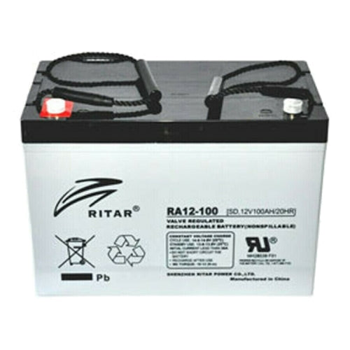 Ritar DC12-100 12V 100Ah AGM Deep Cycle Battery – DC Series