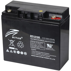 Ritar RT12180F13 12V 18Ah AGM Battery β RT Series (UPS & Alarm)