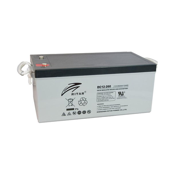 Ritar DC12-260 12V 260Ah AGM Deep Cycle Battery – DC Series