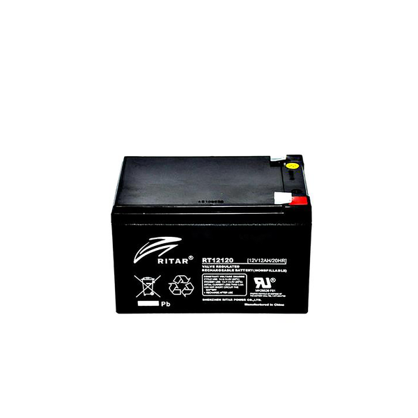 Ritar RT12120F1 12V 12Ah AGM Battery – RT Series (UPS & Alarm)