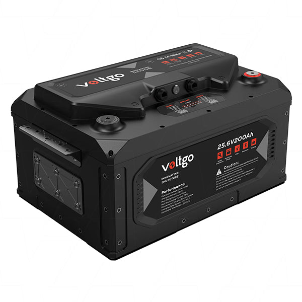 VoltGo Elite Series 25.6V 200Ah LiFePO4 Battery Module (VLRV5120B)