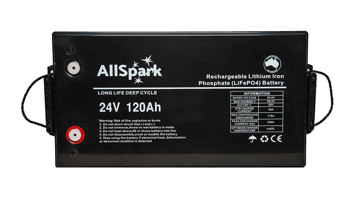 ALLSPARK 24V 120AH LITHIUM BATTERY 175/320A Townsville Wholesale