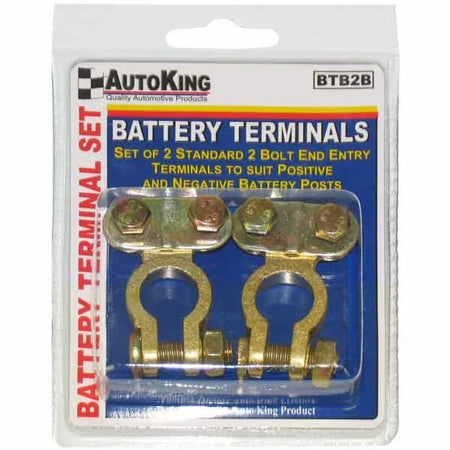 AutoKing BTB2B battery terminals pair, 2 bolt type