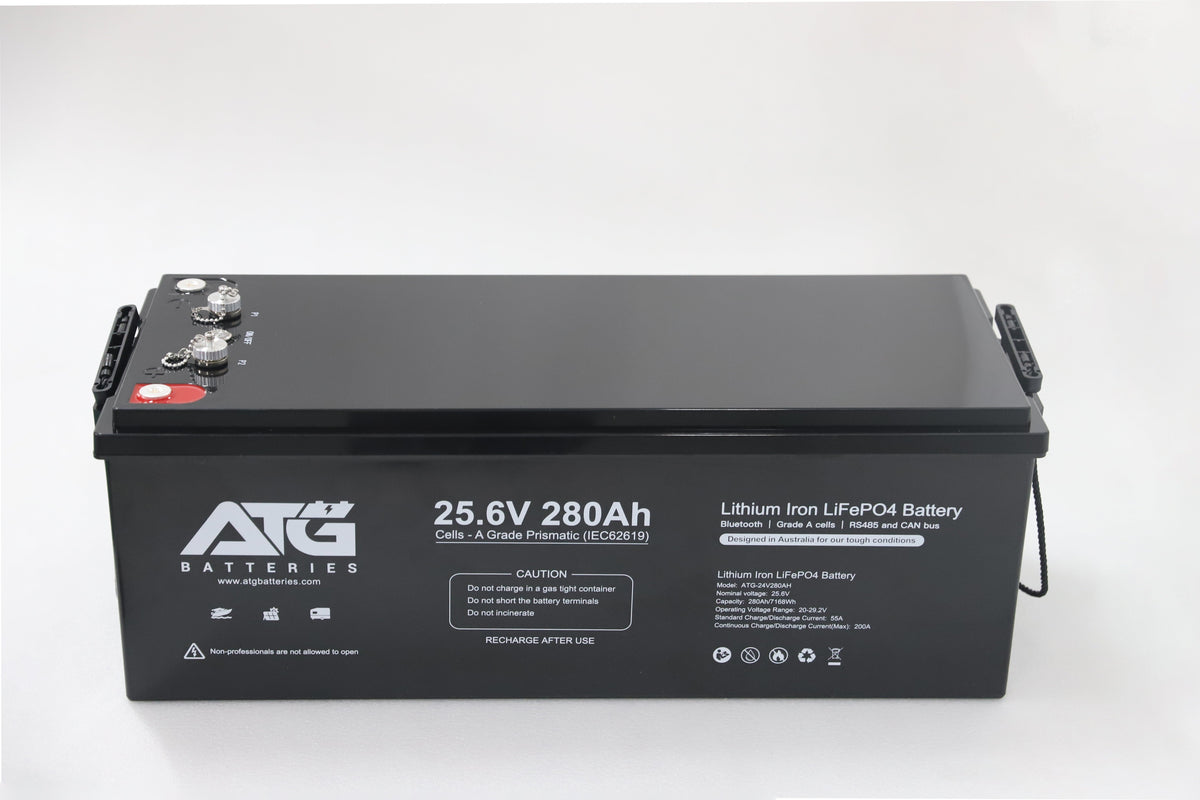 ATG 24V 280Ah lithium battery front