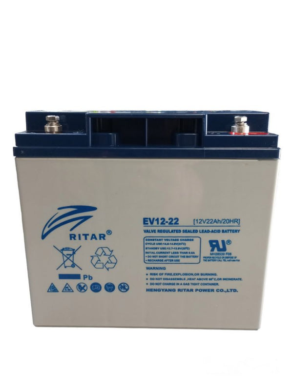 Ritar EV12-22 12V 22Ah AGM Deep Cycle Battery – EV Series