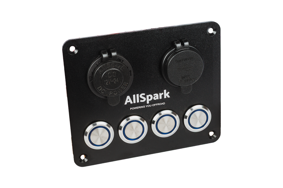Allspark 4 Way Push Button Switch Panel