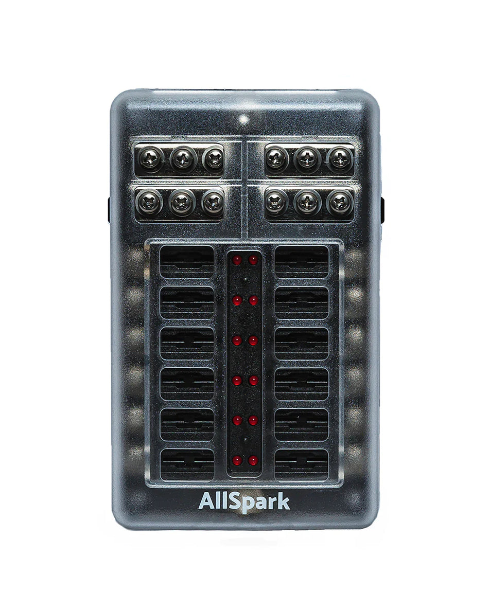 ALLSPARK FUSE BLOCK WITH INDICATION LIGHT - 6 OR 12 WAY