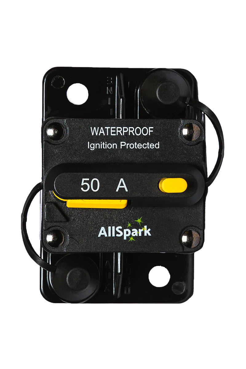 Allspark Manual Reset Circuit Breakers Surface Mount - 20, 25, 30, 40, 50, 60, 70, 100, 120, 150, 175, 200 & 250A with front studs