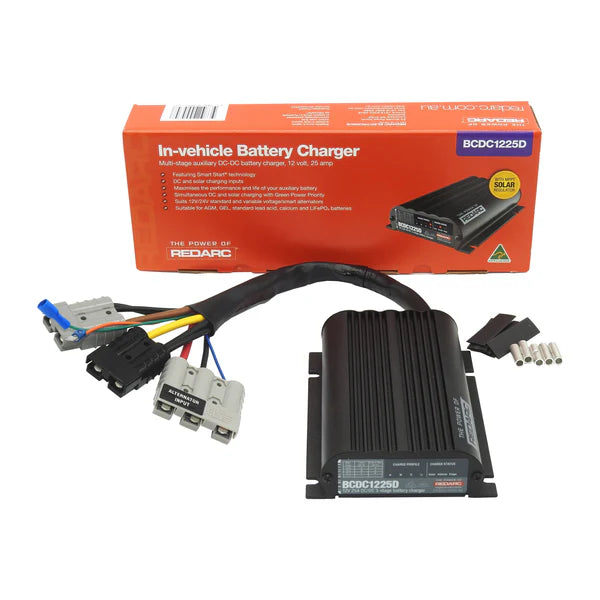 Redarc DC to Dc Battery Charger 25 Amp | BCDC1225D Quick Connect version