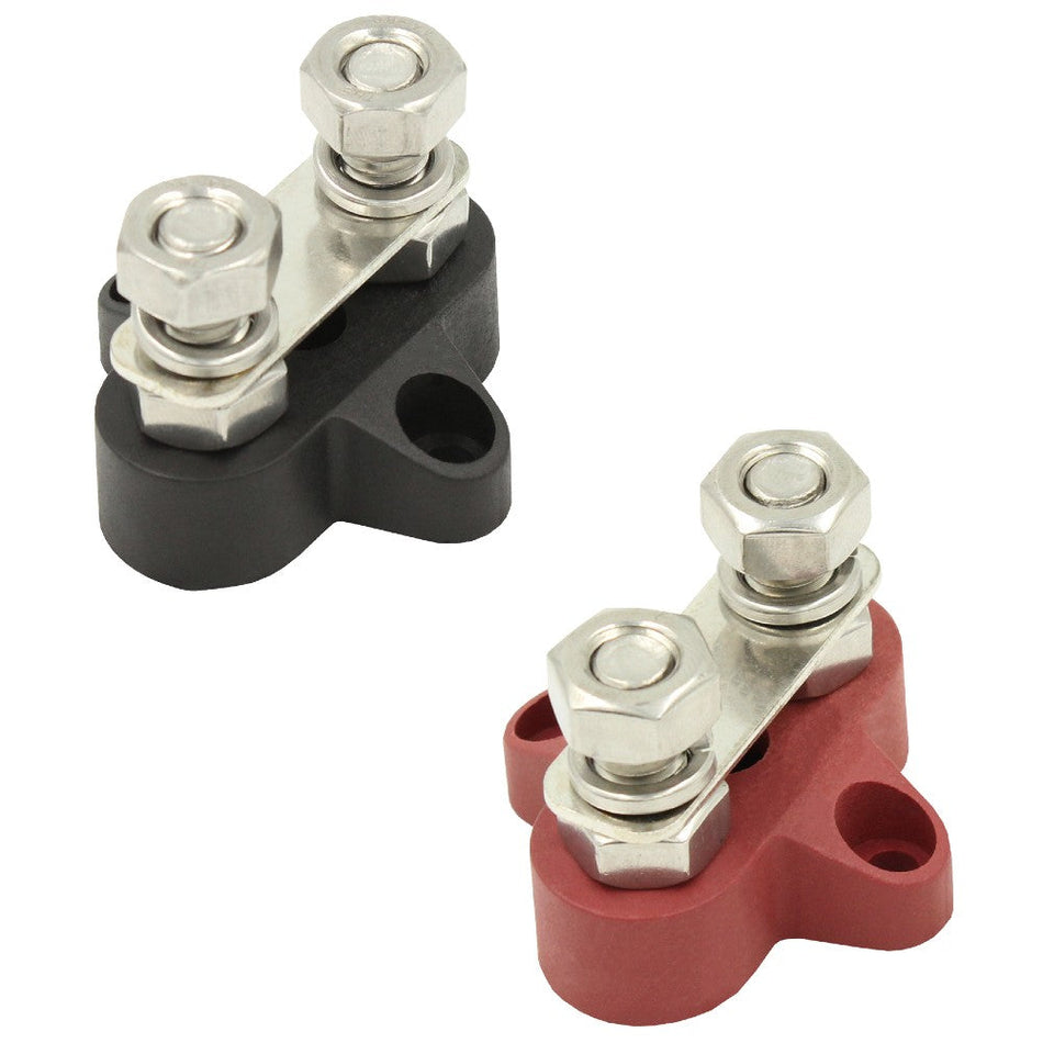 Twin M8 Power Distribution/Bus Bar - Side Mount