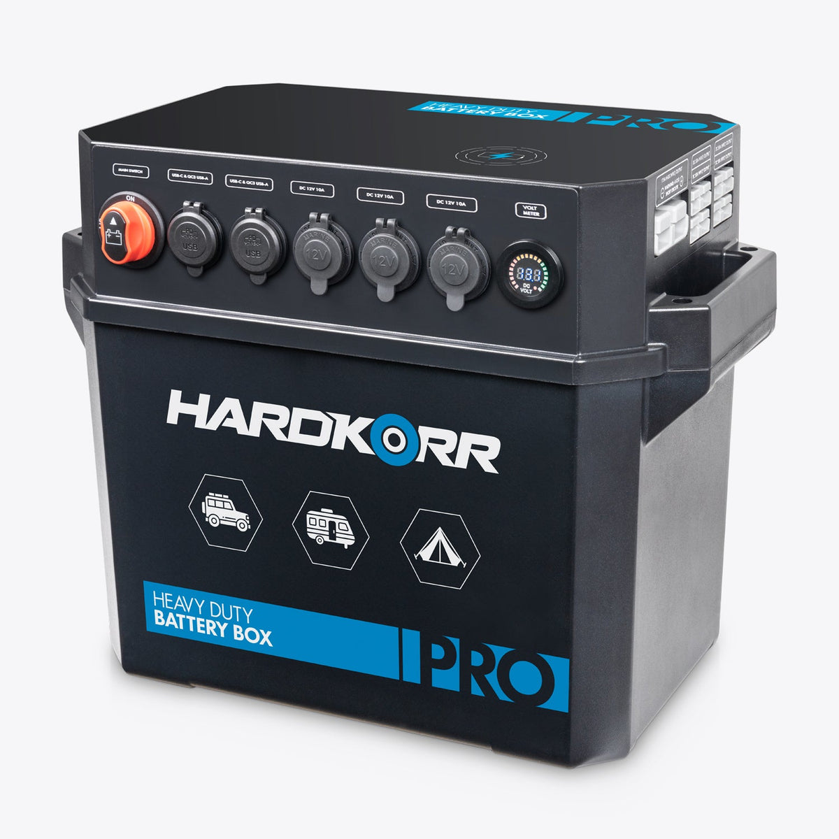 Hardkorr Heavy Duty Battery Box Pro - portable 12V power station for 4WD and camping