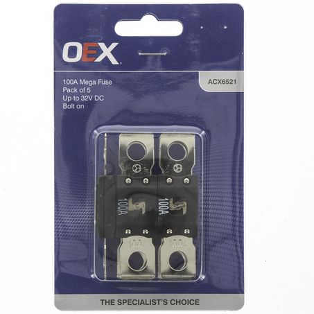 OEX Mega Fuse, 100A Bolt On - Single Pack