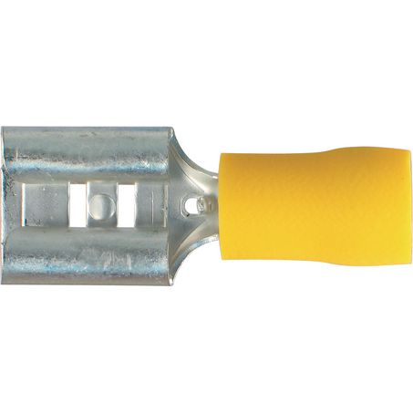 Female Blade Insulated Yellow 6.3mm