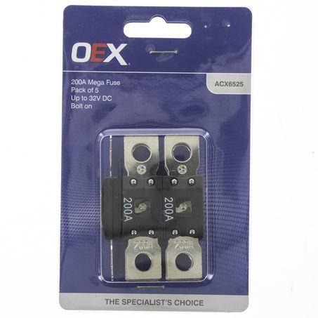 OEX Mega Fuse, 200A Bolt On - Single Pack