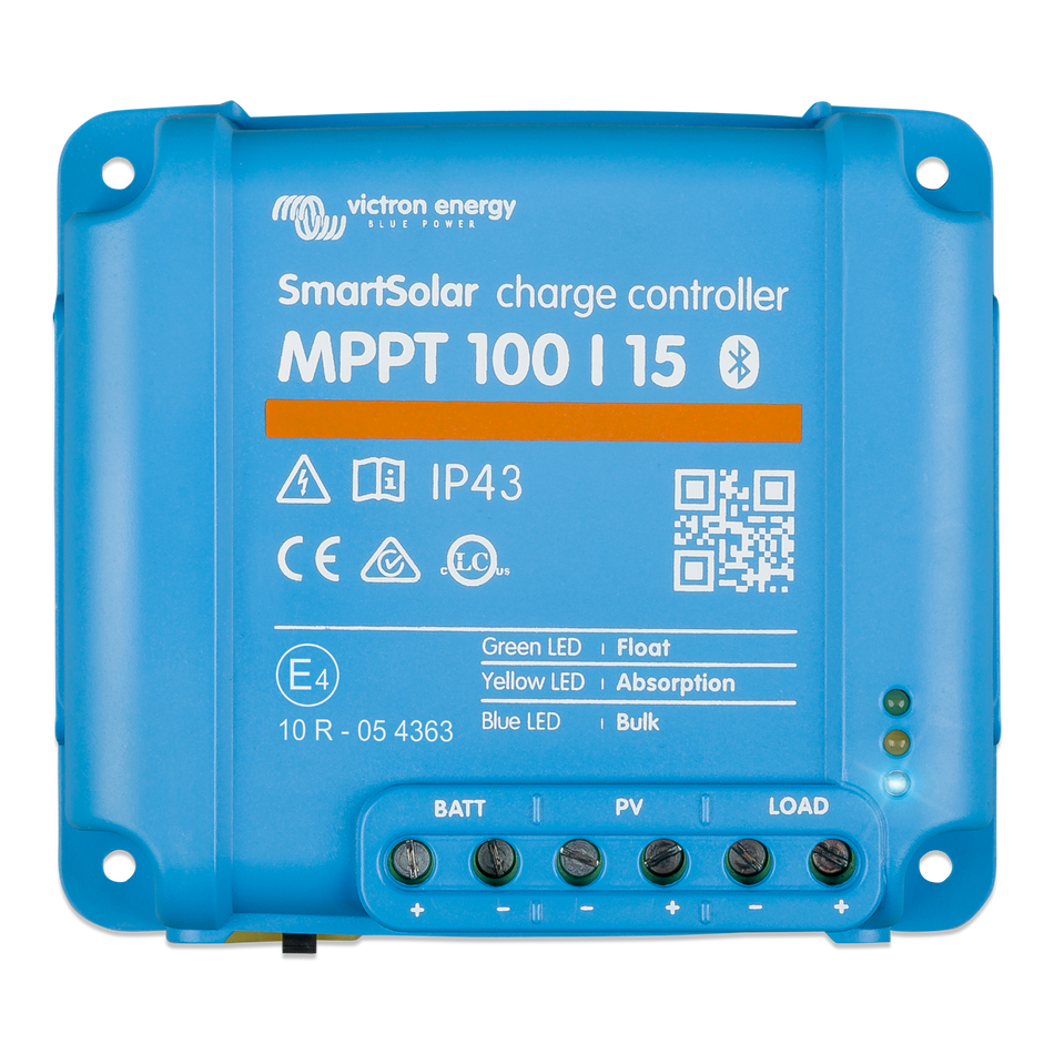 Victron SmartSolar MPPT 75/15 Charge Controller — Bluetooth Solar Regulator