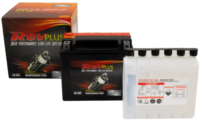 STX12-BS REV Plus Motorcycle Battery