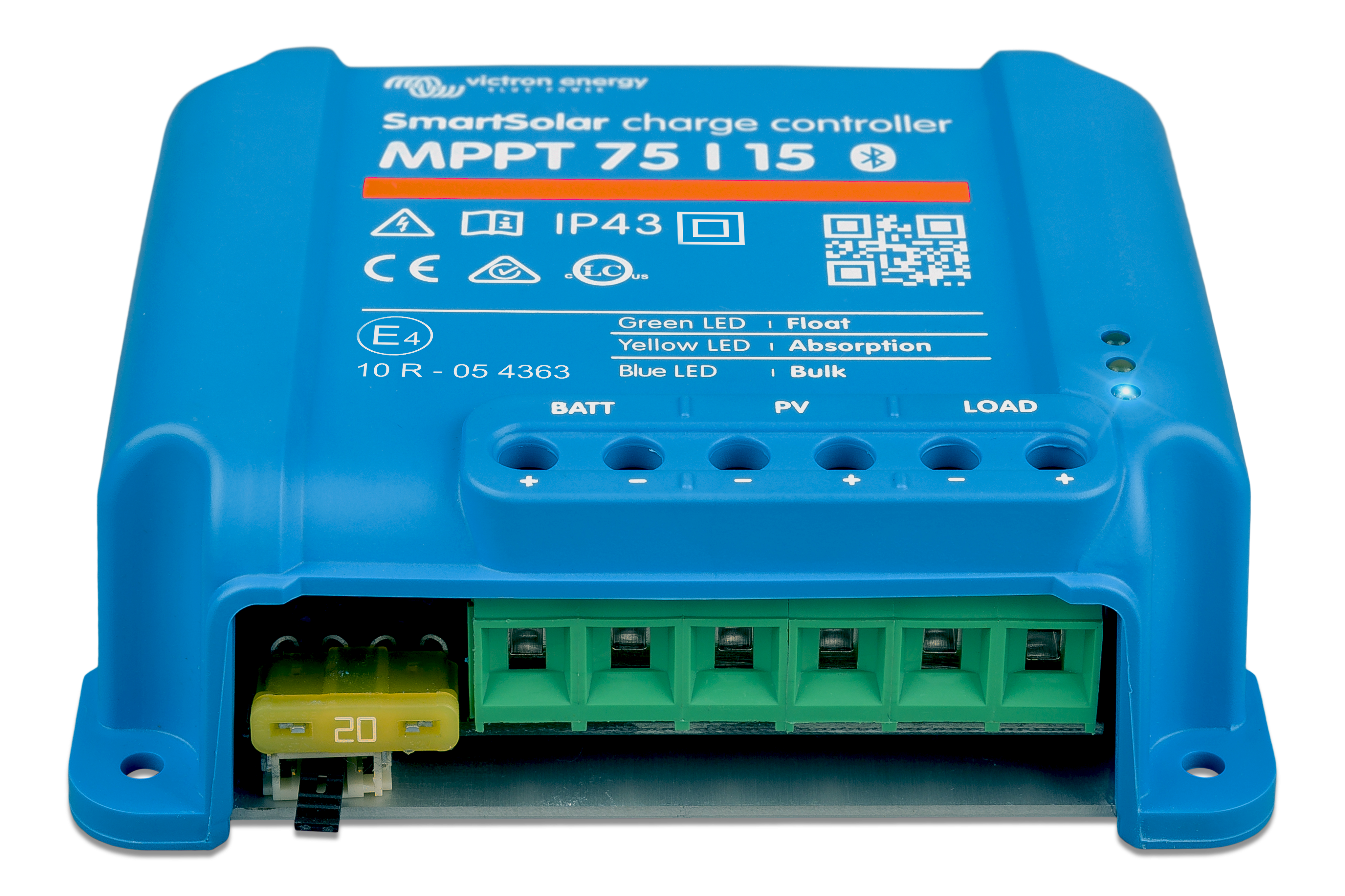 Victron SmartSolar MPPT 75/15 solar charge controller front view