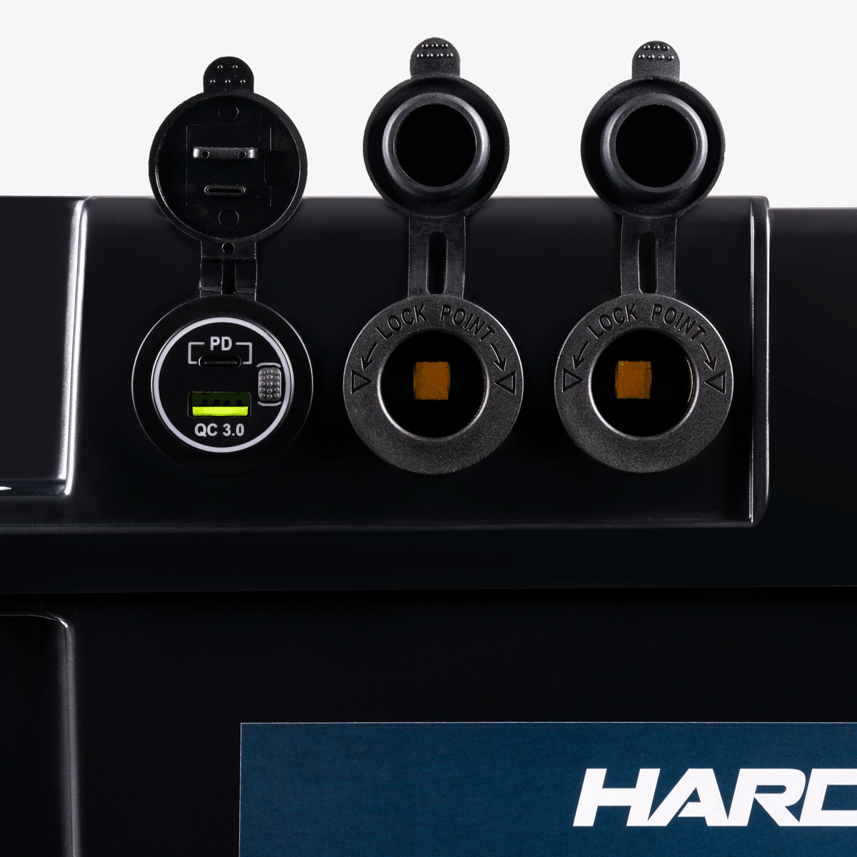 Hardkorr Heavy Duty Battery Box - USB and 12V ports