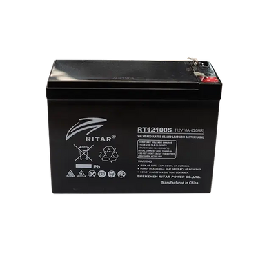 Ritar RT12100S 12V 10Ah AGM Battery – RT Series (UPS & Alarm)
