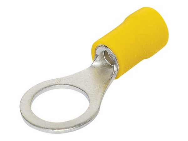 Ring Term Insulated Yellow 10.5mm