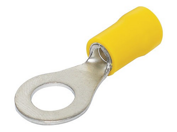 Ring Term Insulated Yellow 8.4mm