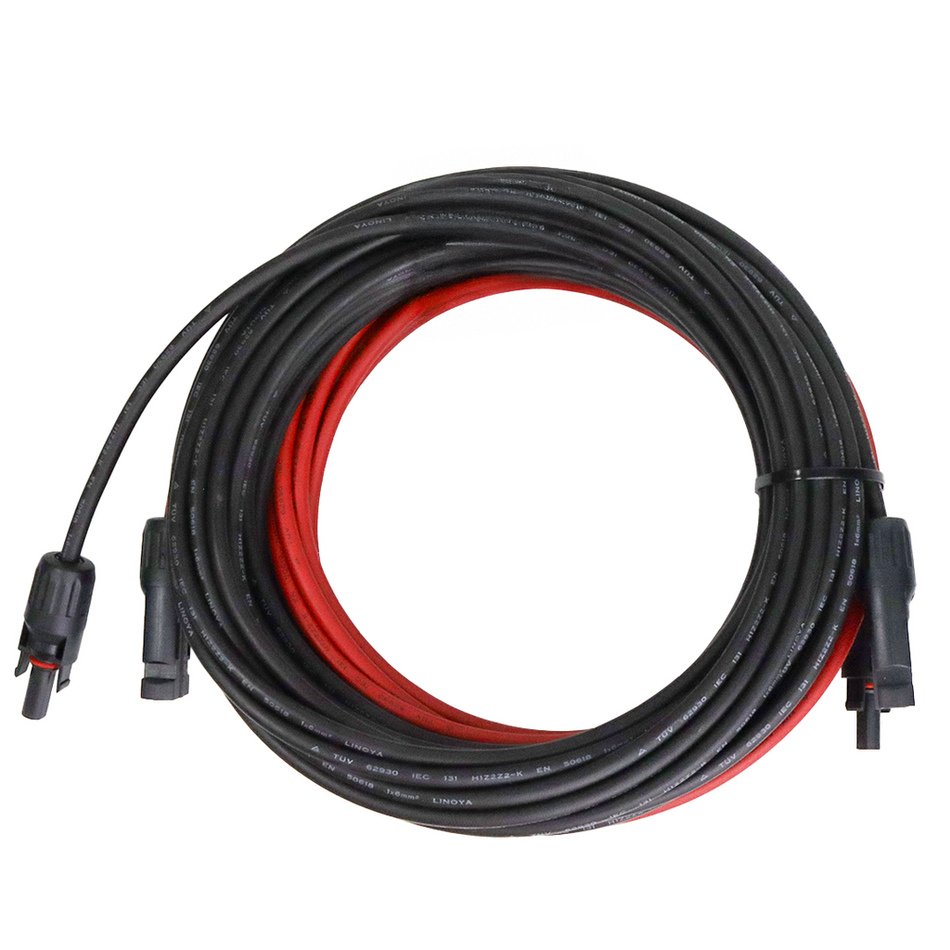 Alvolta 6mm2 twin solar extension cable 10m with MC4-style connectors