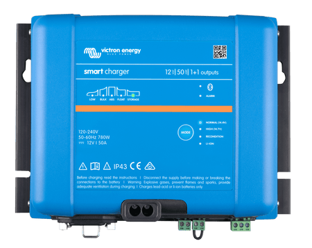 Victron Smart IP43 Charger 12V 50A (1+1 Outputs)
