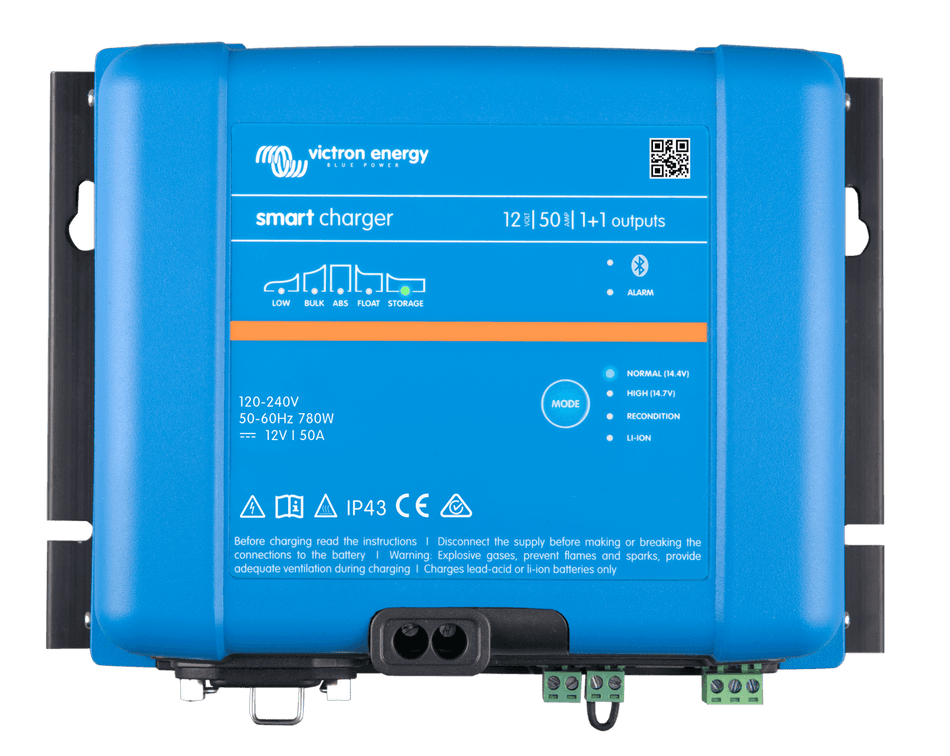 Victron Smart IP43 Charger 12V 50A (1+1 Outputs)