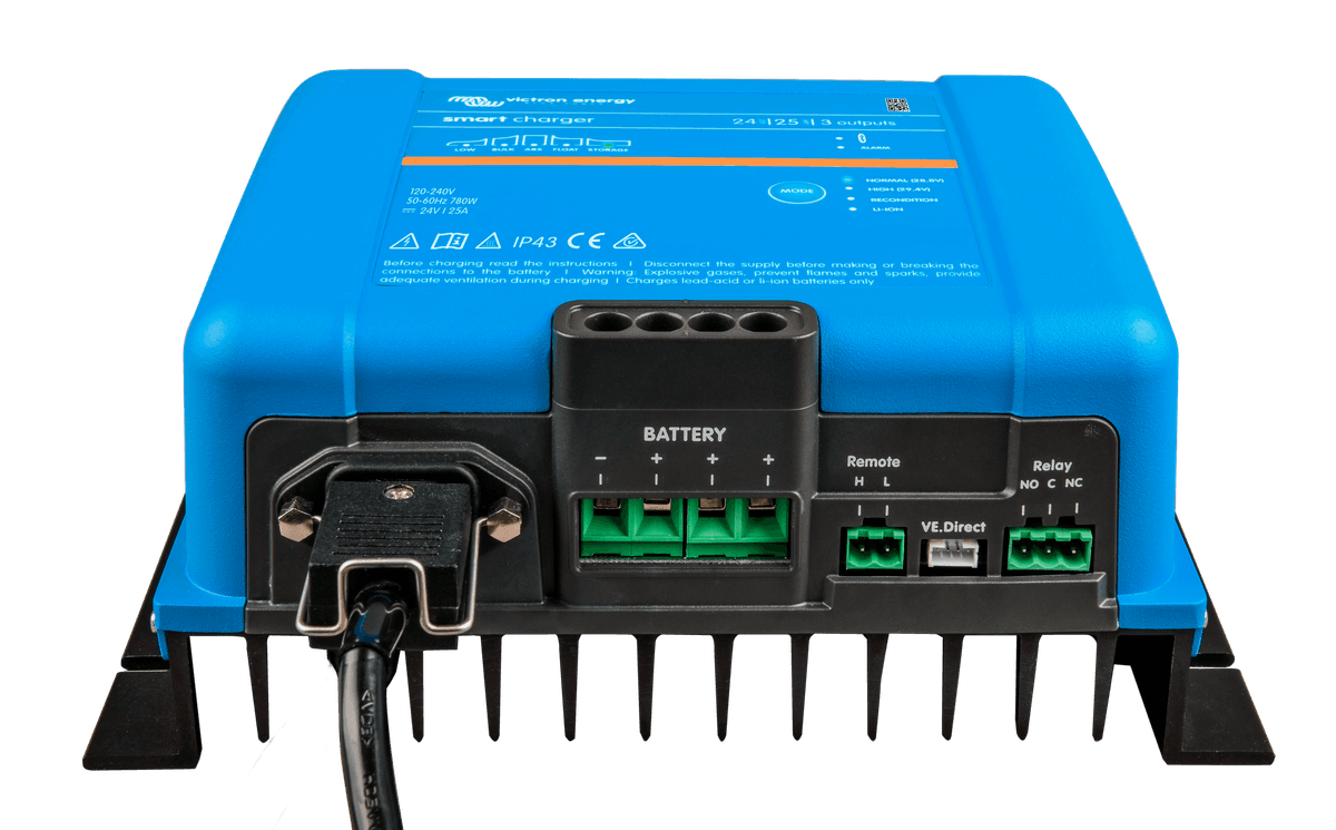 Victron Smart IP43 Charger 24V 25A (3 Outputs)