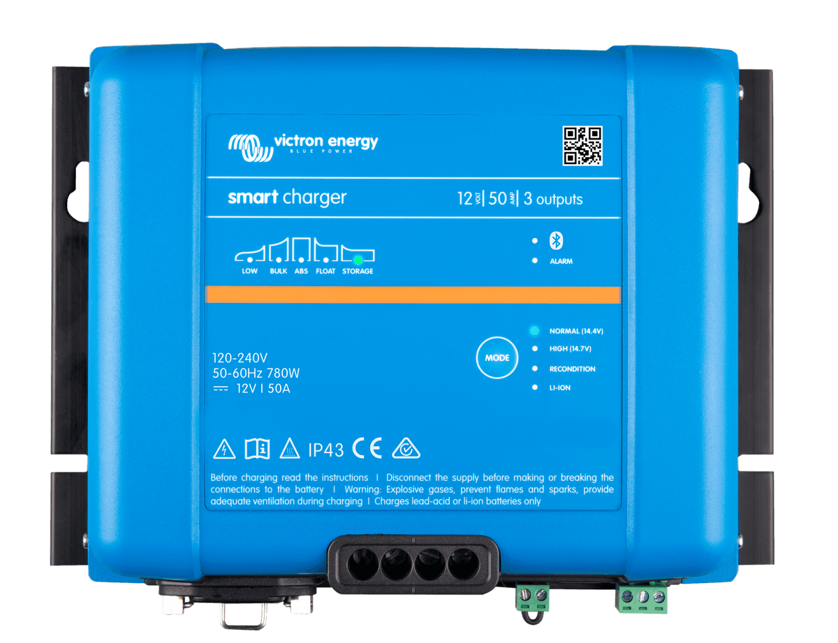 Victron Smart IP43 Charger 12V 50A (3 Outputs)