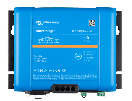 Victron Smart IP43 Charger 12V 50A (3 Outputs)