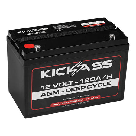KickAss 12V 120Ah AGM Deep Cycle Battery