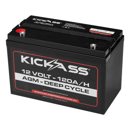 KickAss 12V 120Ah AGM Deep Cycle Battery