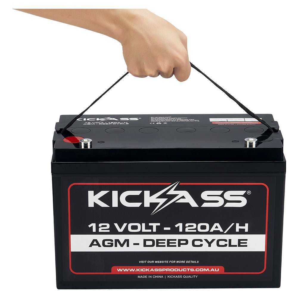 KickAss 12V 120Ah AGM Deep Cycle Battery