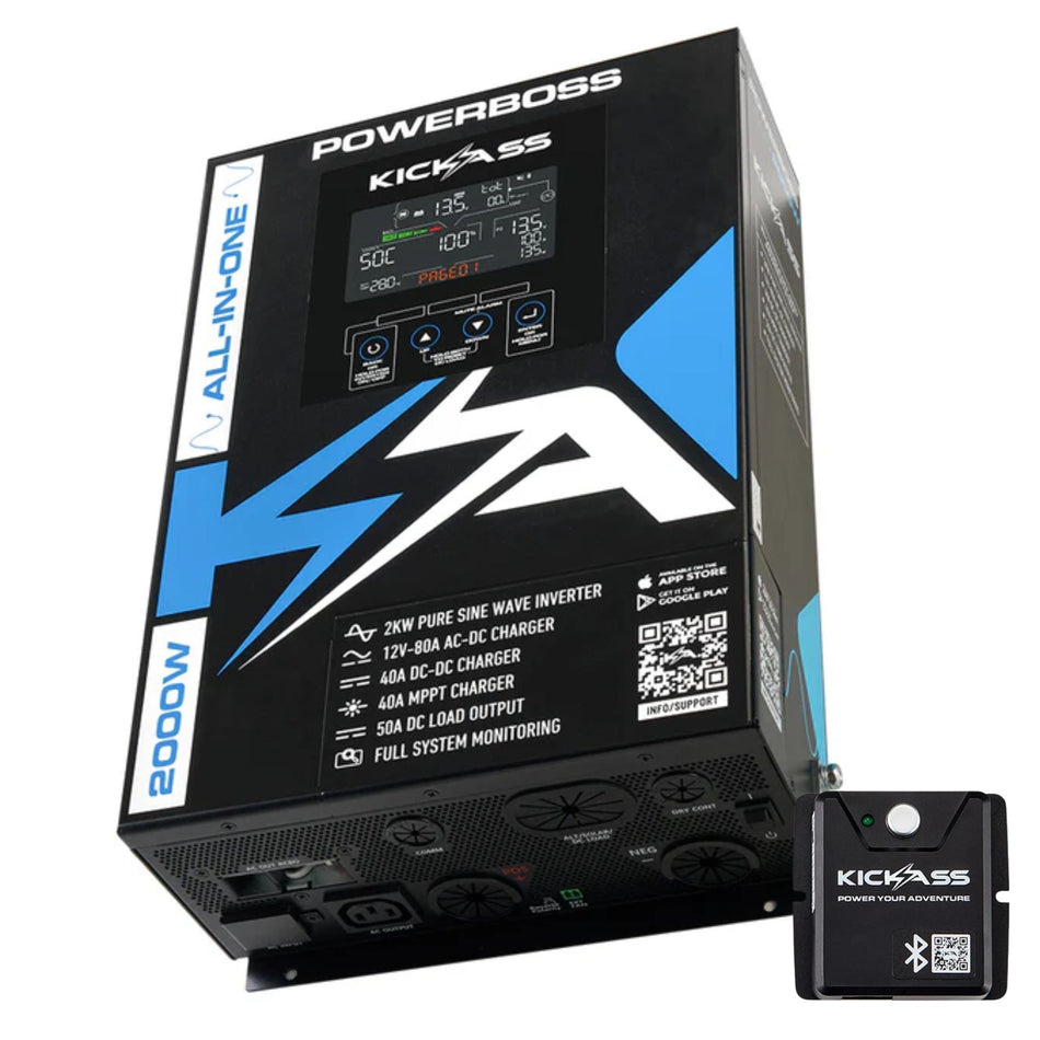 KickAss PowerBoss 2000W All-in-One with Bluetooth