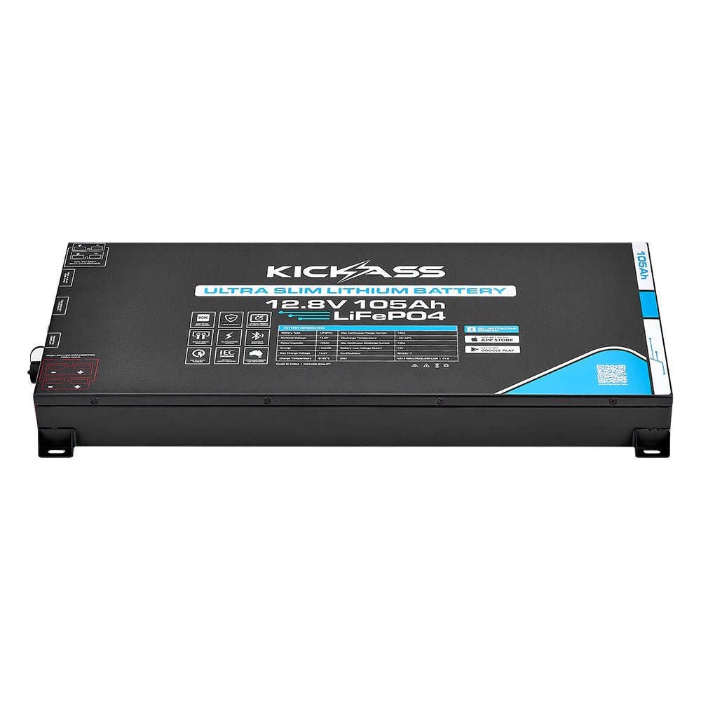 KickAss Smart 12V 105Ah Ultra Slimline Lithium Battery