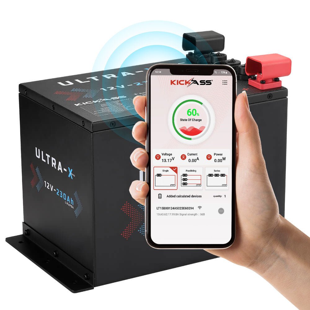 KickAss Smart 12V 230Ah Ultra-X Lithium Compact Battery