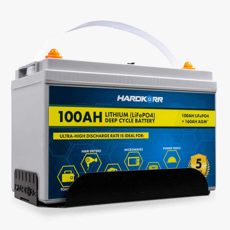 Hardkorr Battery Tray with Clamp - 100Ah Lithium