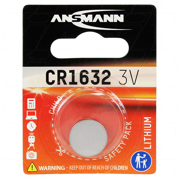 Ansmann CR1632 Consumer Lithium Battery Coin Cell