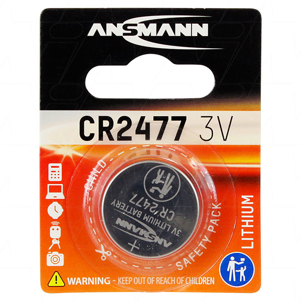 Ansmann CR2477 Consumer Lithium Battery Coin Cell