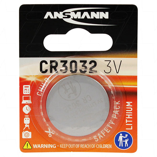 Ansmann CR3032 Consumer Lithium Battery Coin Cell