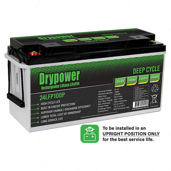 24V 100AH Lithium Iron Phosphate battery