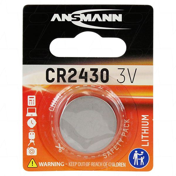 Ansmann CR2430 Consumer Lithium Battery Coin Cell