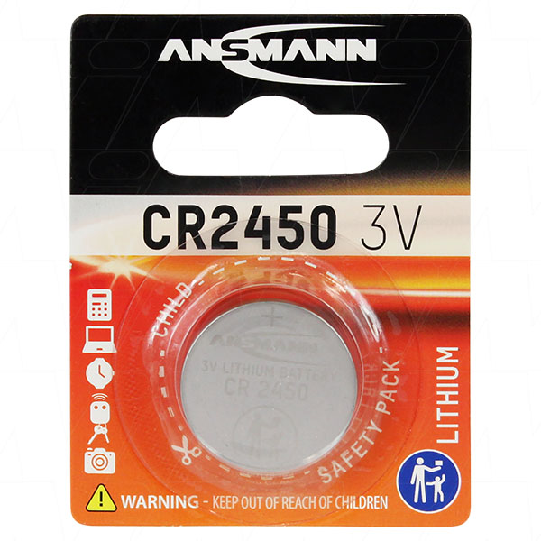 Ansmann CR2450 Consumer Lithium Battery Coin Cell