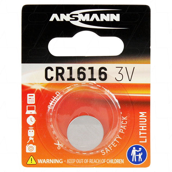 Ansmann CR1616 Consumer Lithium Battery Coin Cell