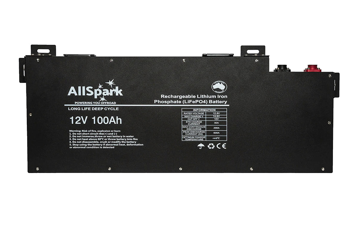 ALLSPARK ULTRA SLIMLINE 12V 100AH 200/500A LITHIUM BATTERY Townsville Wholesale Batteries